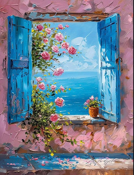 Paint by Numbers Kit Window View