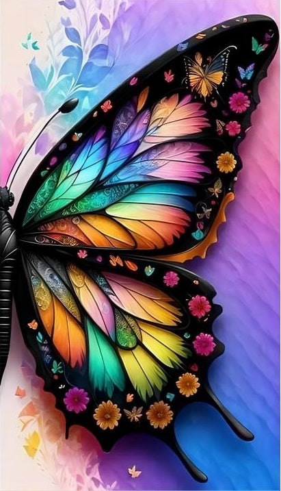 Paint by Numbers Kit Butterfly Right Wing