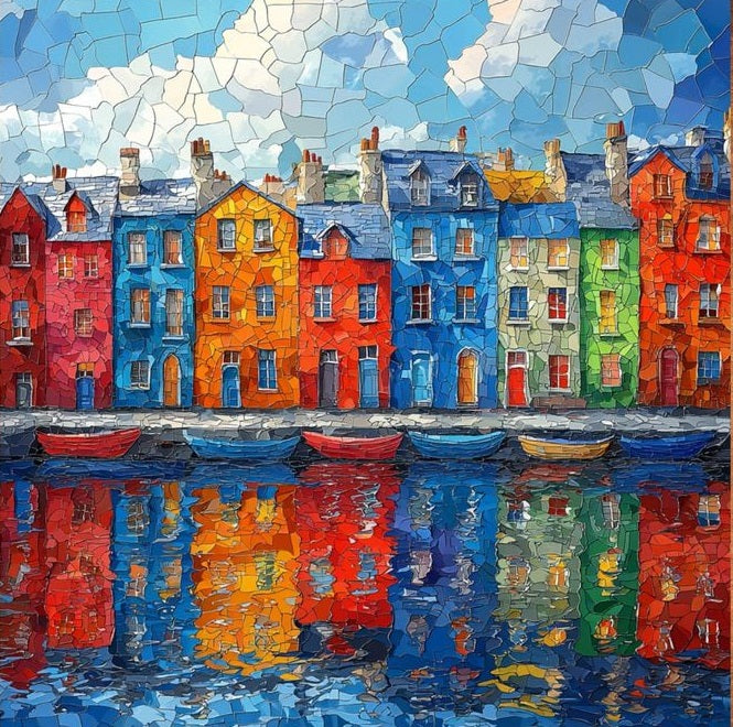 Paint by Numbers Kit Abstract Landscape