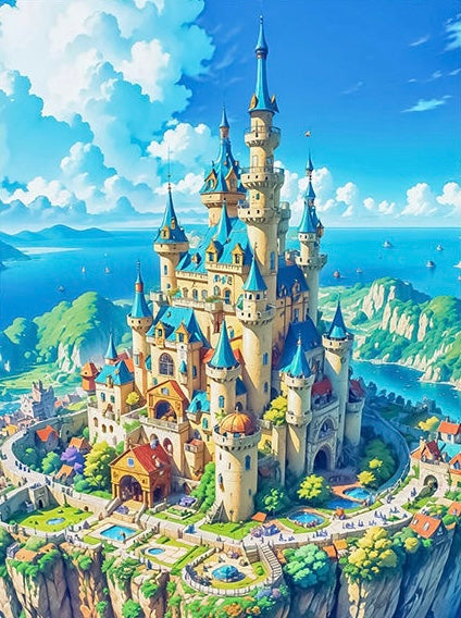 Paint by Numbers Kits Castle on the Sea