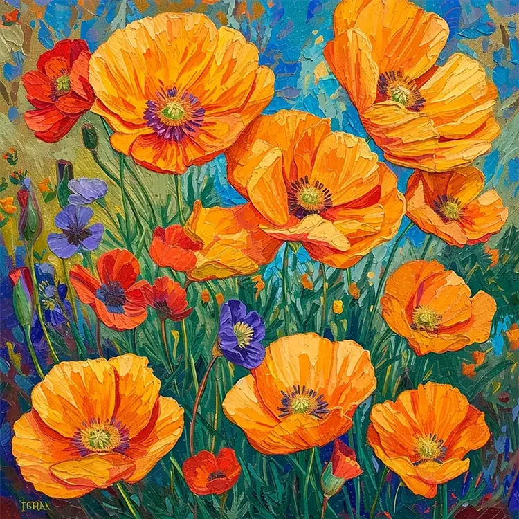 Paint by Numbers Kit Yellow flower