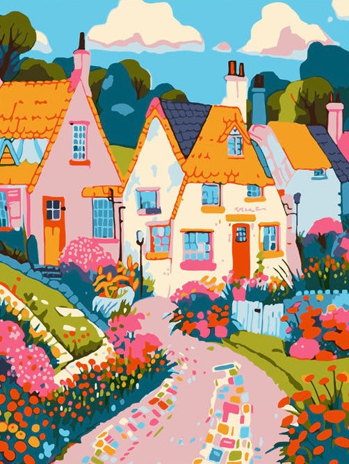 Paint by Numbers Kits Cute House