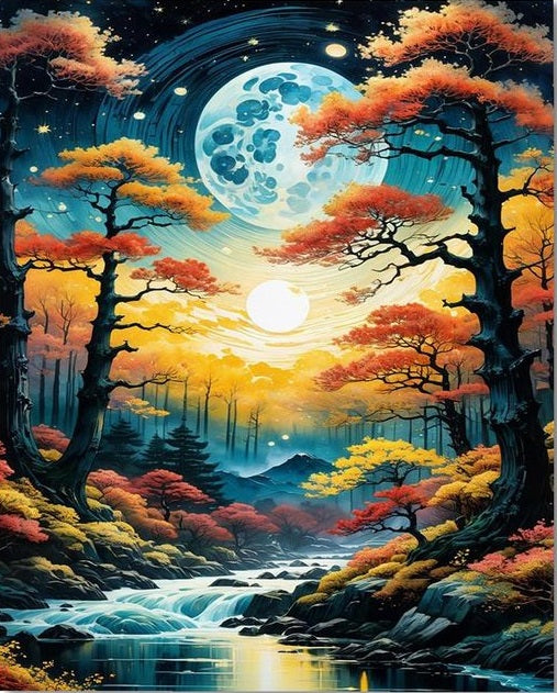 Paint By Numbers Kits Abstract Landscape Diyartpaint paint-by-numbers-kits-abstract-landscape-diyartpaint