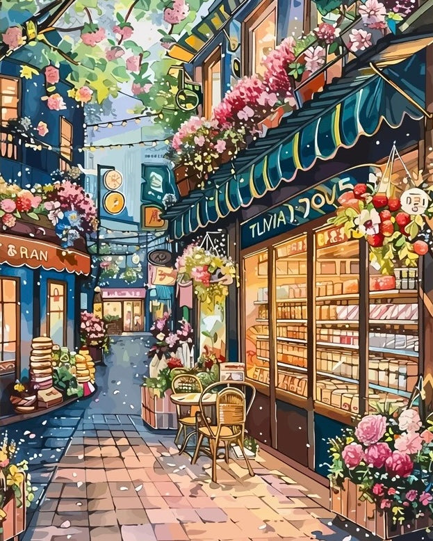 Paint by Numbers Kit Streetscene