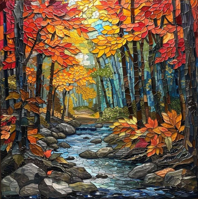 Paint by Numbers Kit Autumn Scene