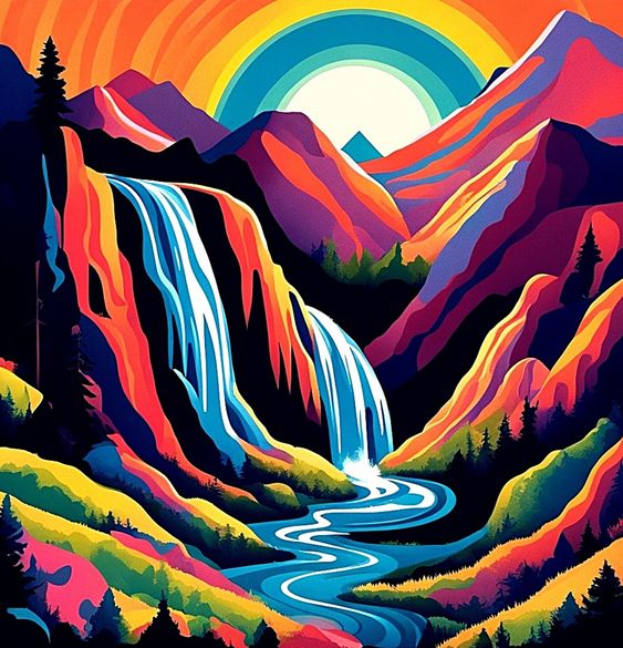 Paint By Numbers Kit Abstract Colorful Landscape Diyartpaint paint-by-numbers-kit-abstract-colorful-landscape-diyartpaint
