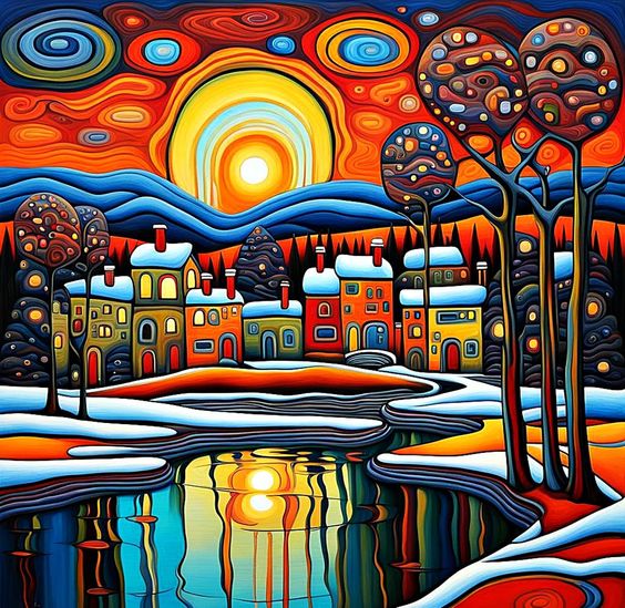 Paint By Numbers Kit Abstract Colorful Landscape Diyartpaint paint-by-numbers-kit-abstract-colorful-landscape-diyartpaint