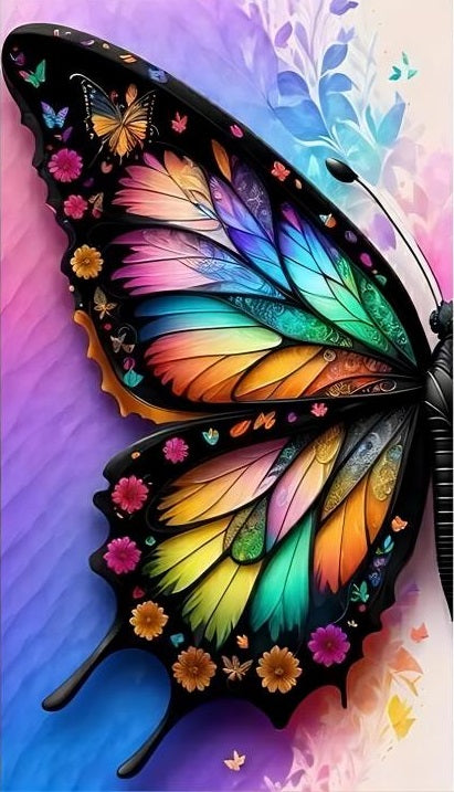 Paint by Numbers Kit Butterfly Left Wing