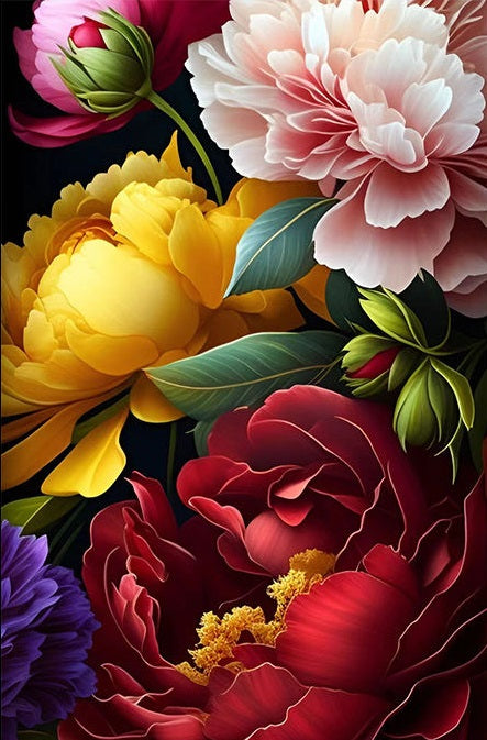 Paint by Numbers Kit Flowers