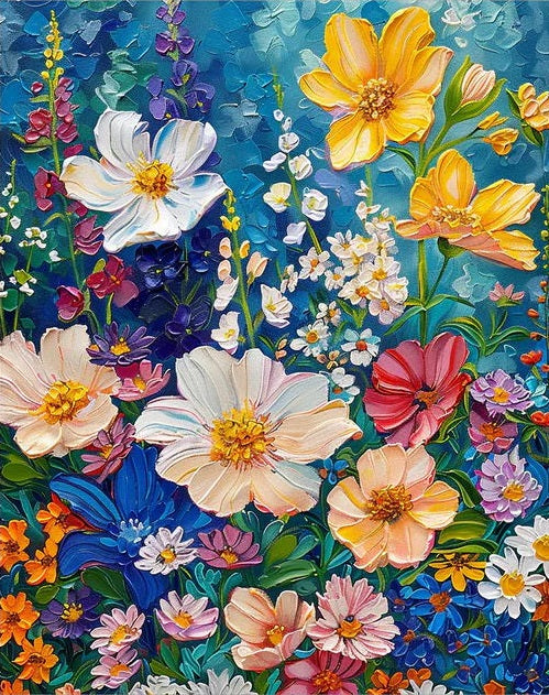 Paint by Numbers Kit Flowers