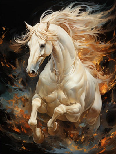 Paint by Numbers Kit Running Horse