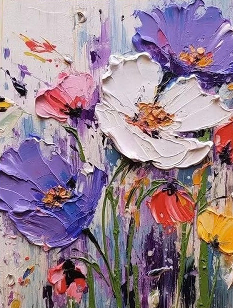 Paint by Numbers Kit 3D Flower