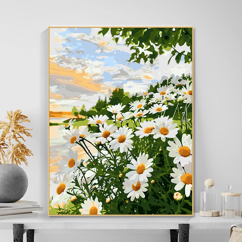 Paint by Numbers Kit Daisy By The Sea