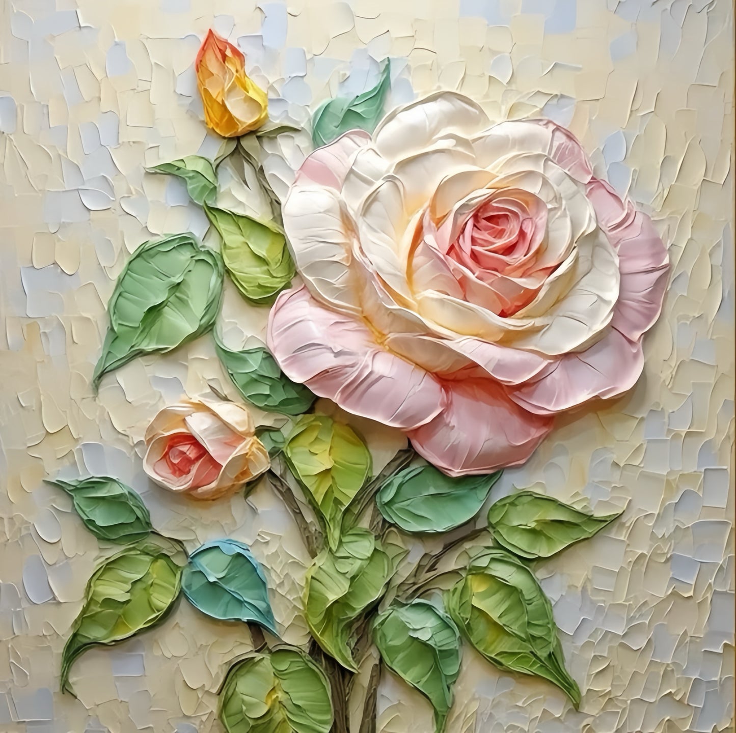 Paint by Numbers Kit 3D Flowers