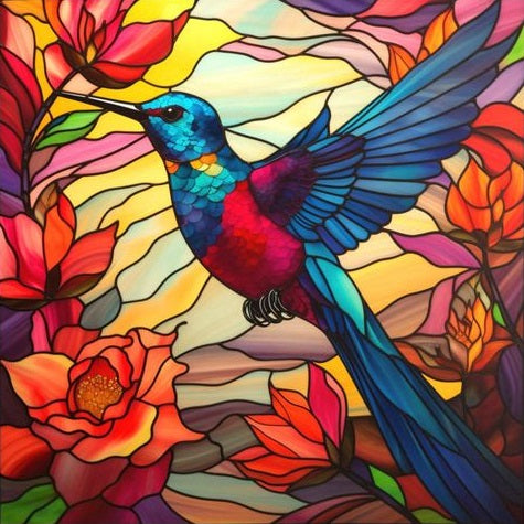 Paint by Numbers Kit Colored Bird