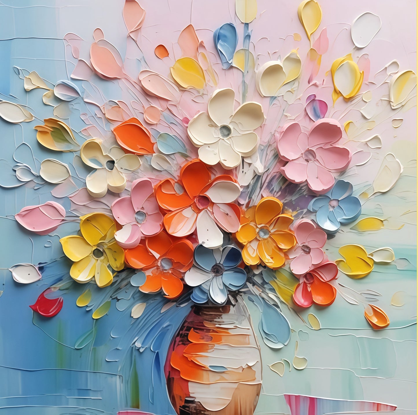 Paint by Numbers Kit 3D Flowers