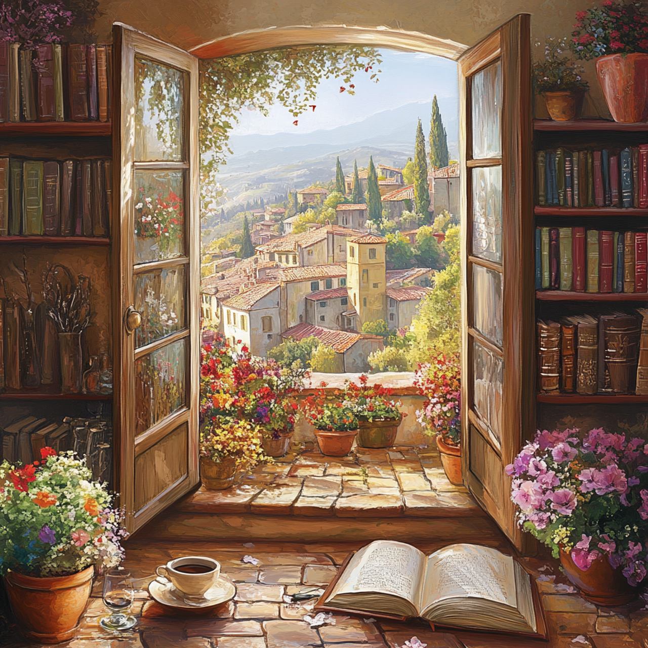 Paint by Numbers Kit Window View