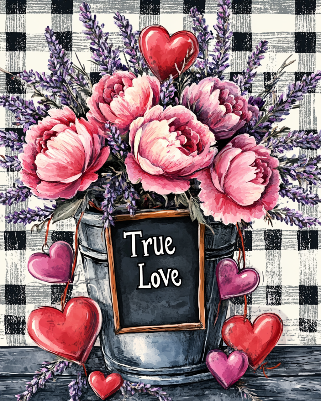 Paint by Numbers Kit Flower Basket