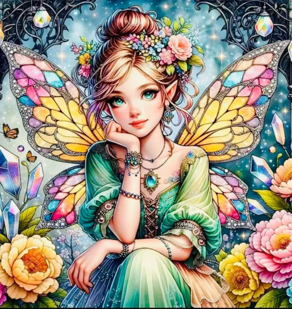 Paint by Numbers Kit Butterfly Fairy