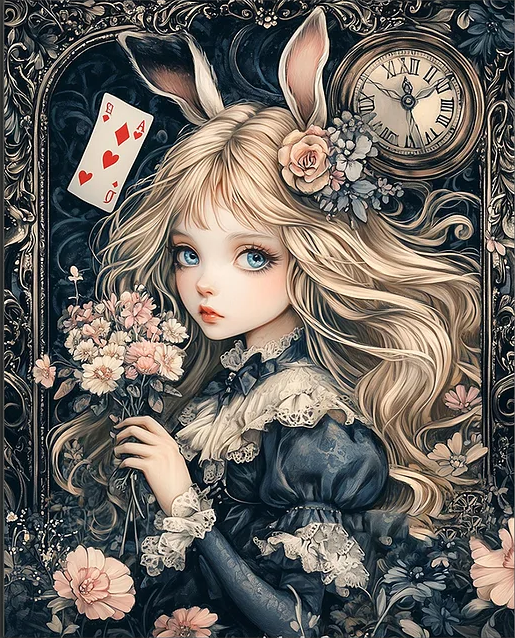 Paint by Numbers Kit Poker Girl