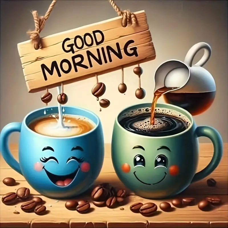 Paint by Numbers Kit Good Morning Coffee