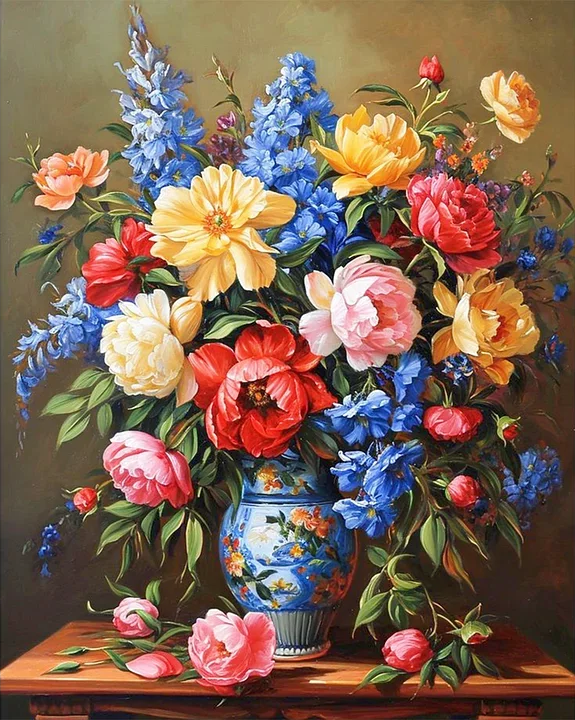 Paint by Numbers Kit Flowers