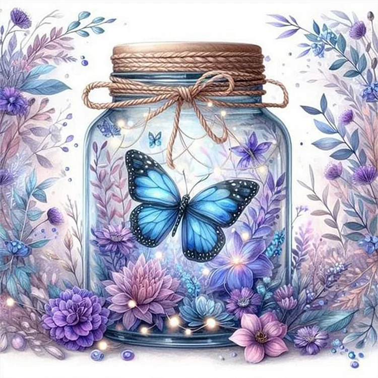 Paint by Numbers Kit Butterfly In Bottle