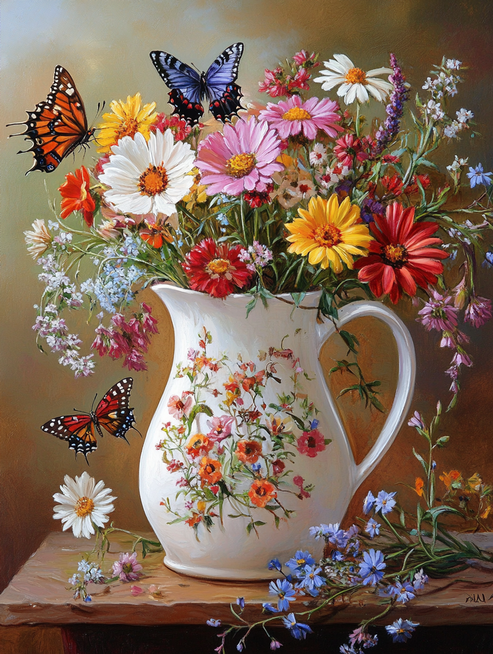 Paint by Numbers Kit Flowers