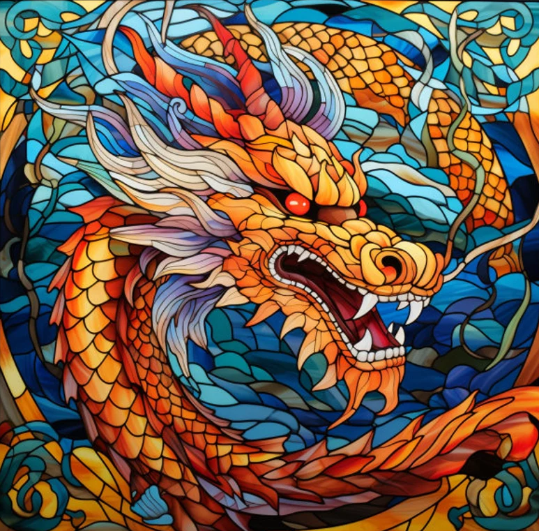 Paint by Numbers Kit Dragon