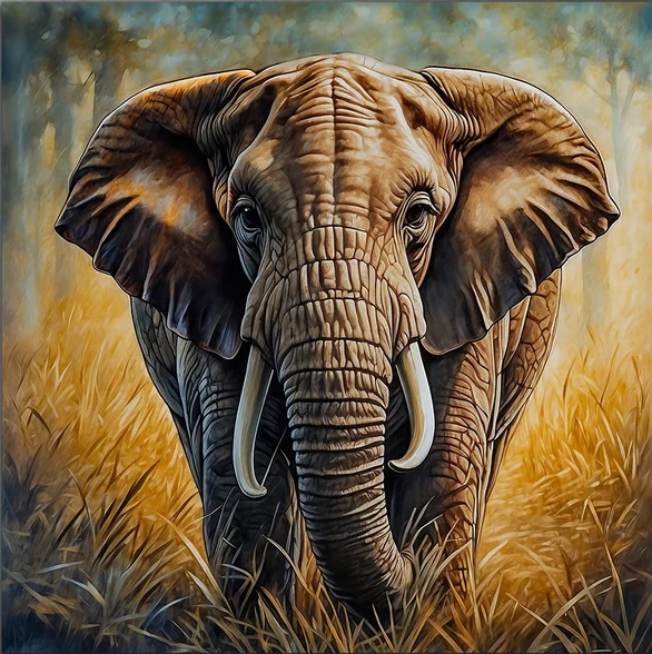 Paint by Numbers Kit Elephant