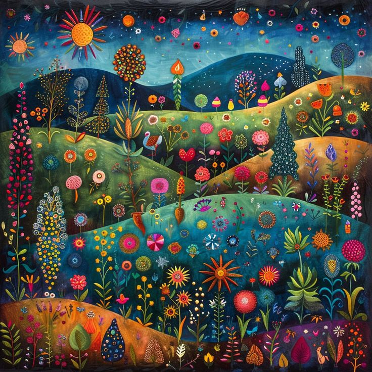 Paint by Numbers Kit Abstract Garden