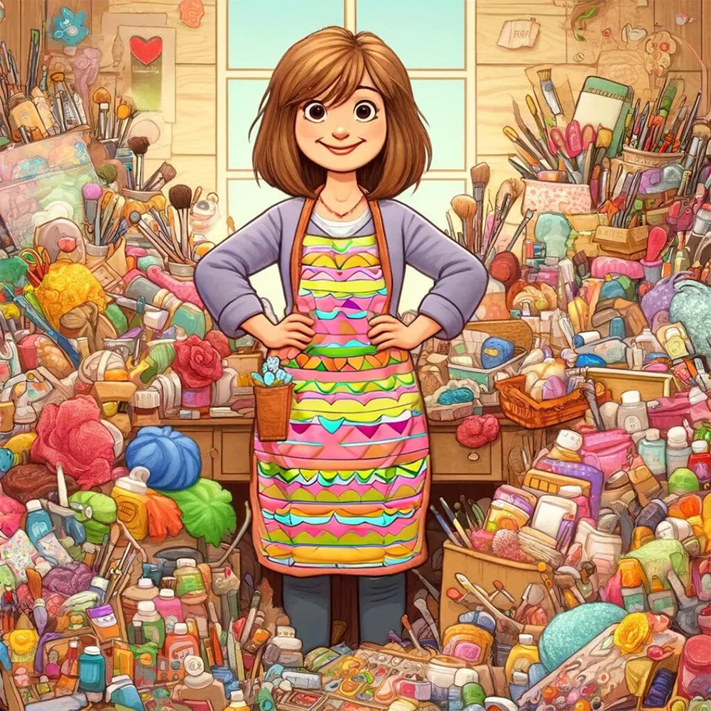 Paint by Numbers Kit Craft Girl