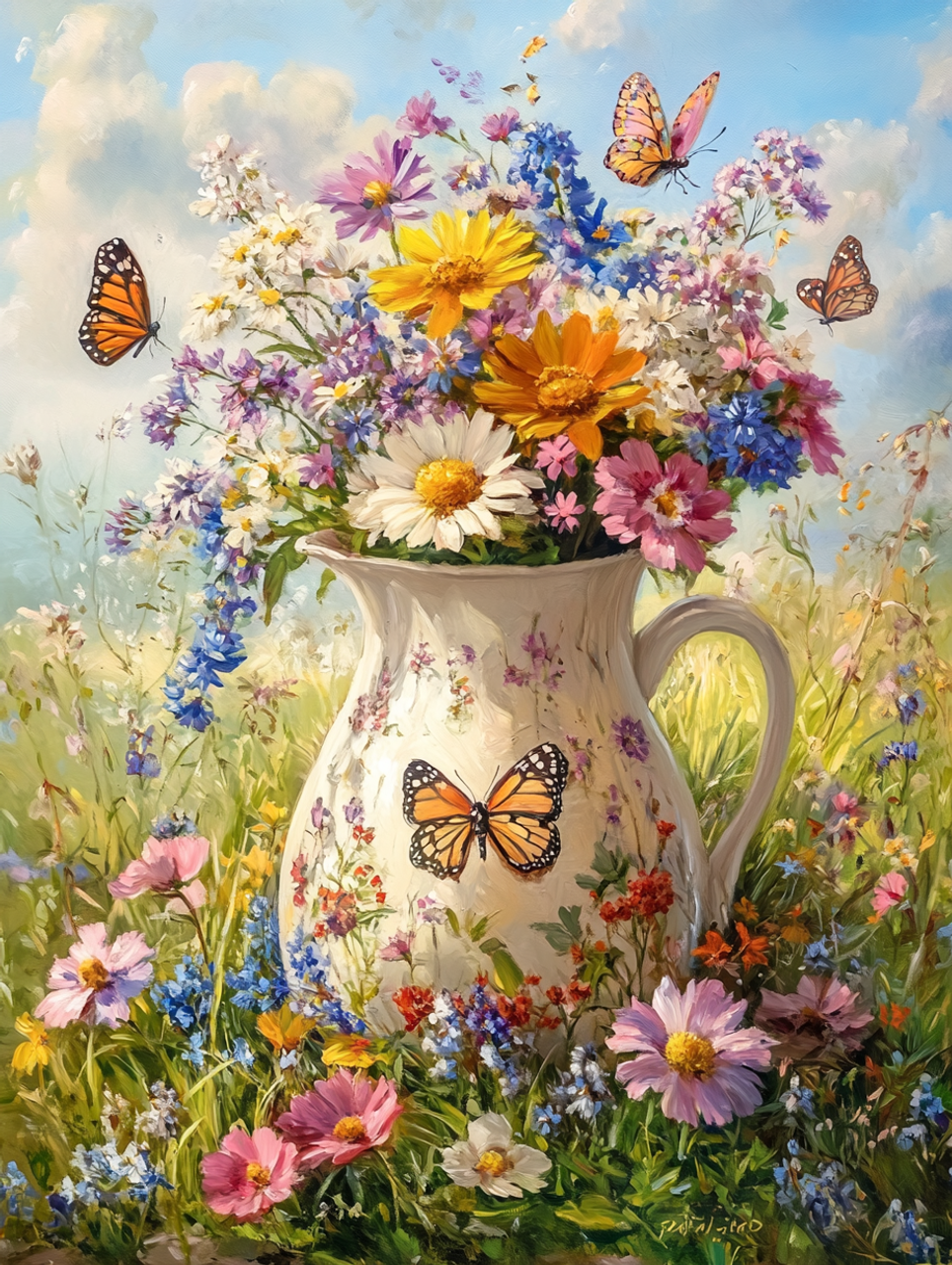 Paint by Numbers Kit Flowers