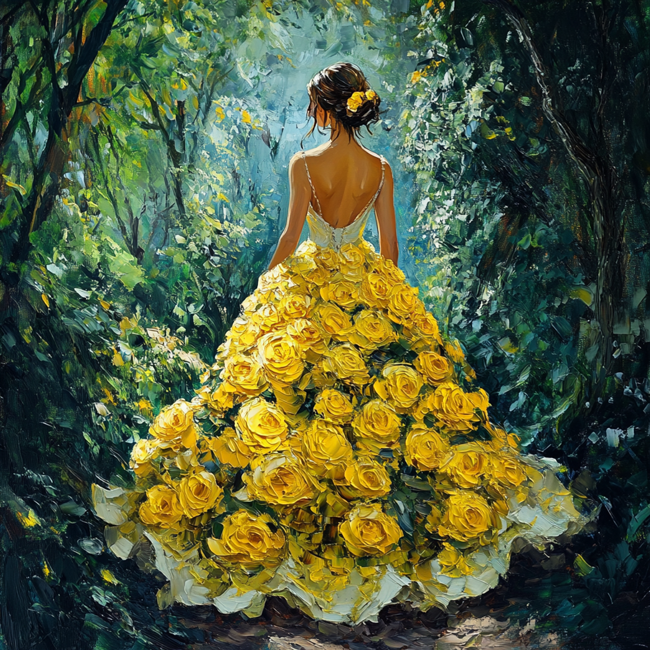 Paint by Numbers Flowers Woman