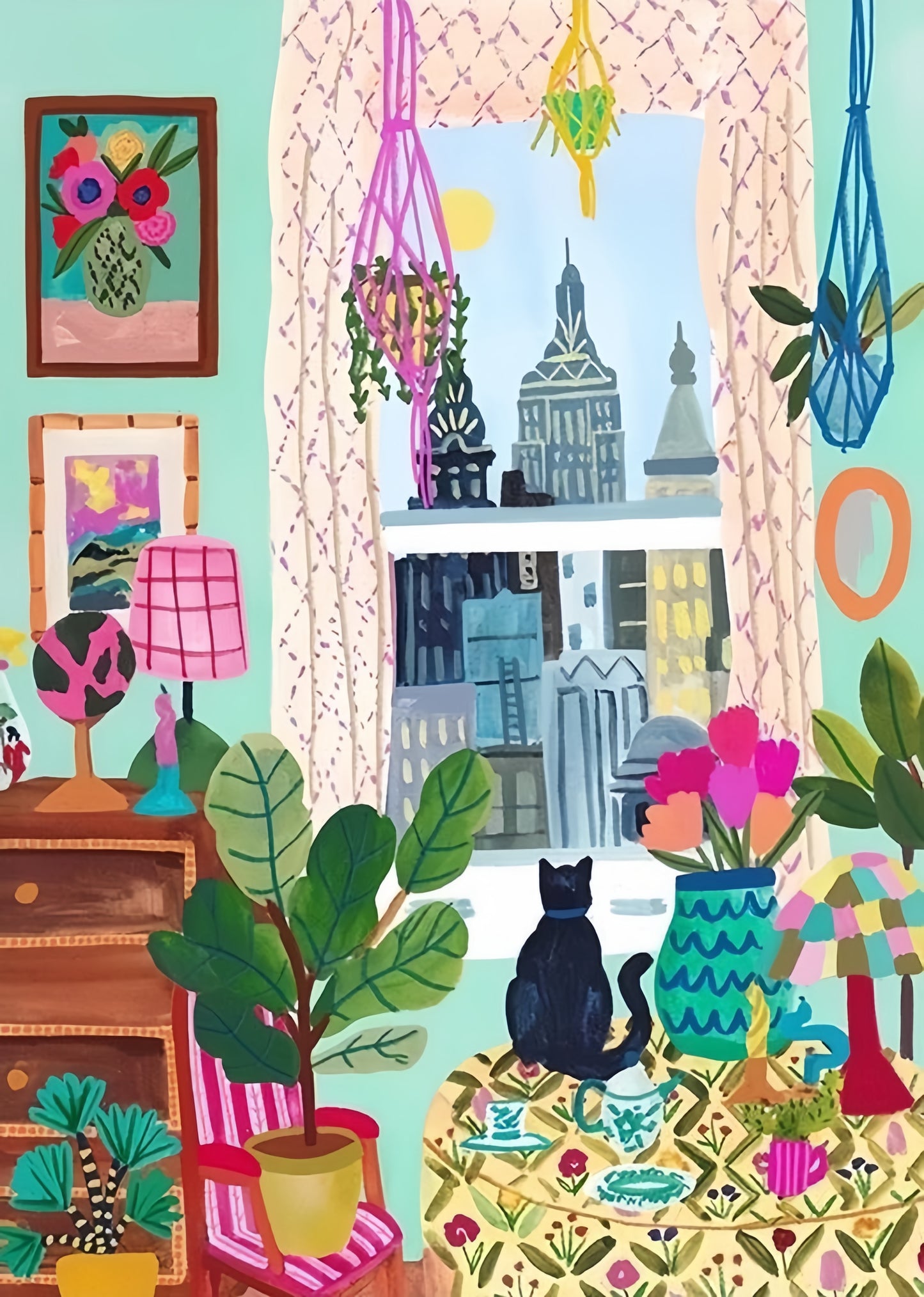 Paint by Numbers Kit Cozy Room