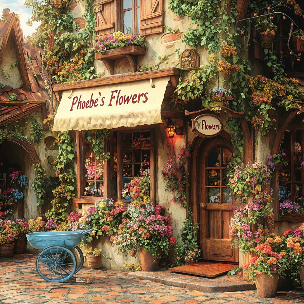 Paint by Numbers Kit Flower Shop