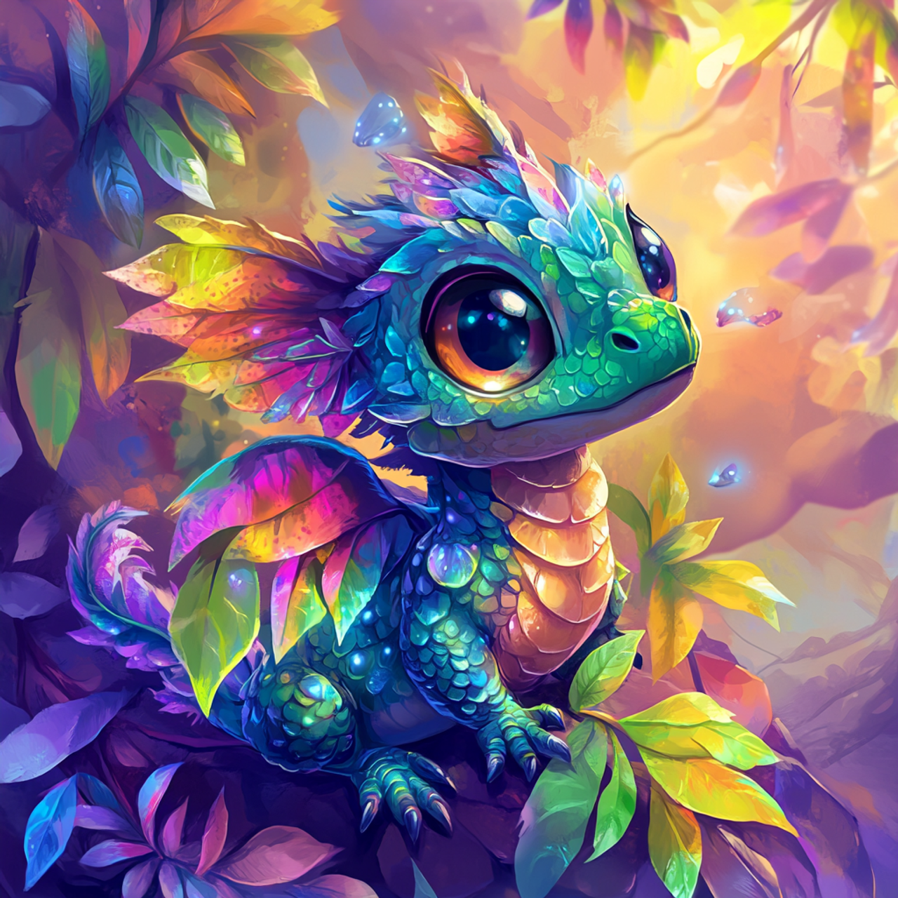 Paint by Numbers Kit Colorful Dragon