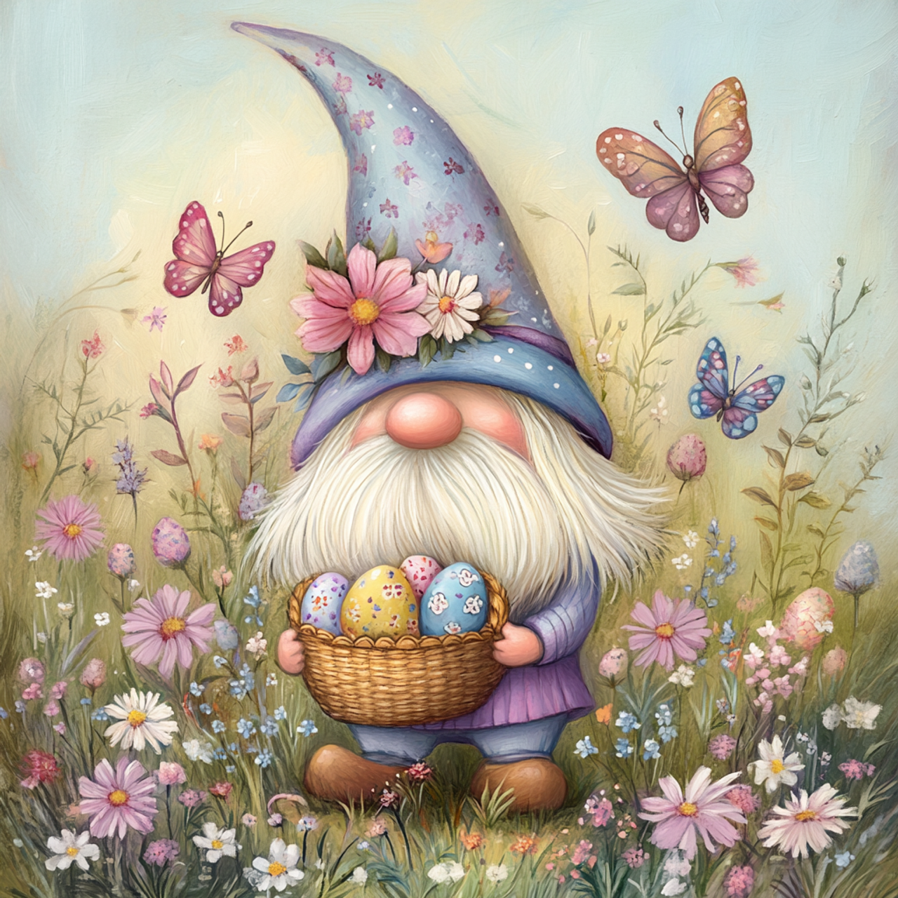 Paint by Numbers Kit Goblins and Easter Eggs