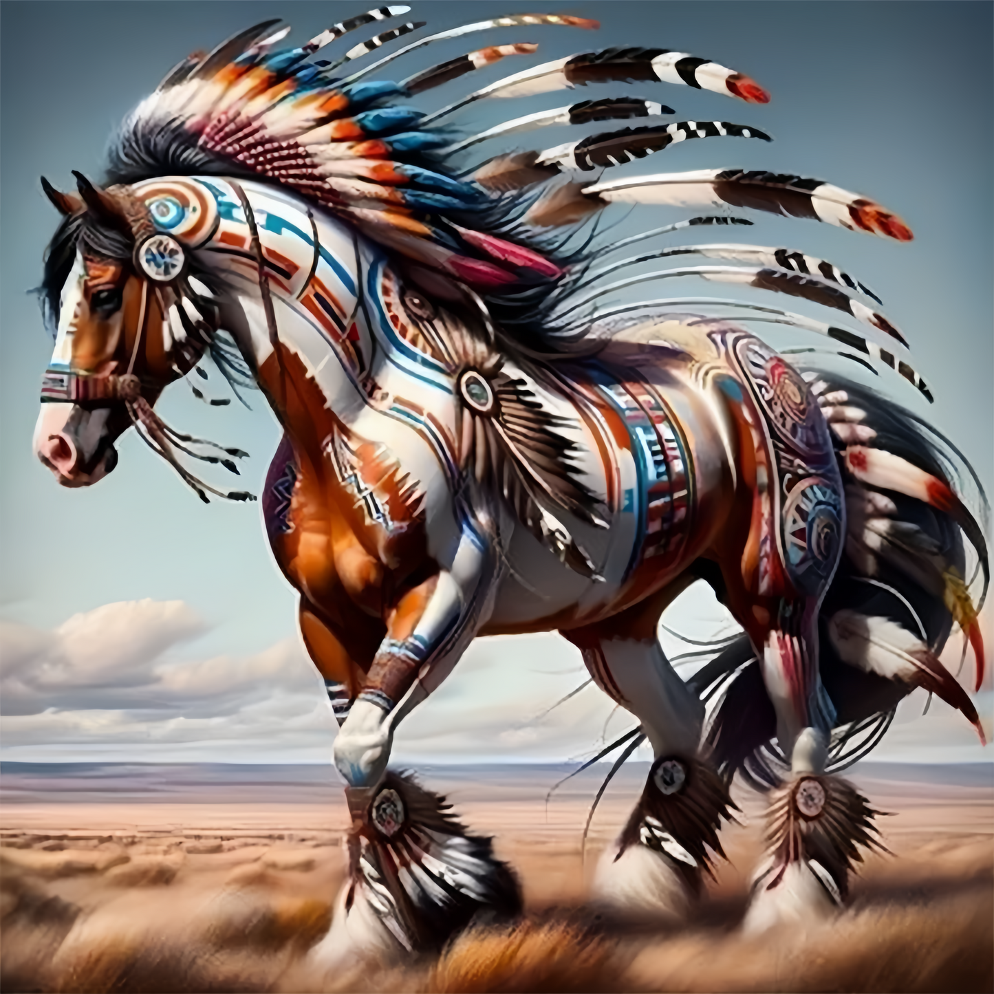 Paint by Numbers Kit Indian Horse