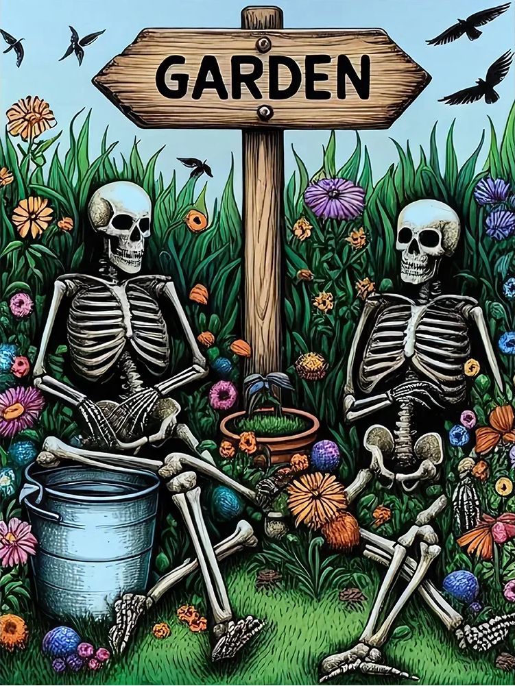 Paint by Numbers Kit Horror Garden