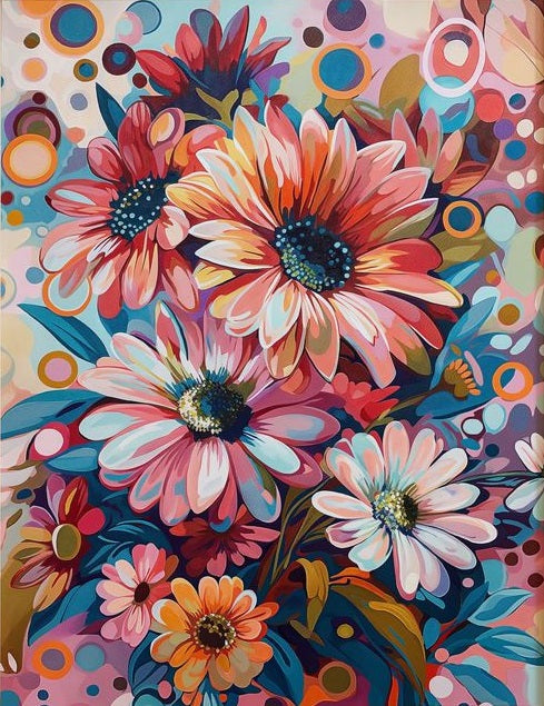 Paint by Numbers Kit Flowers