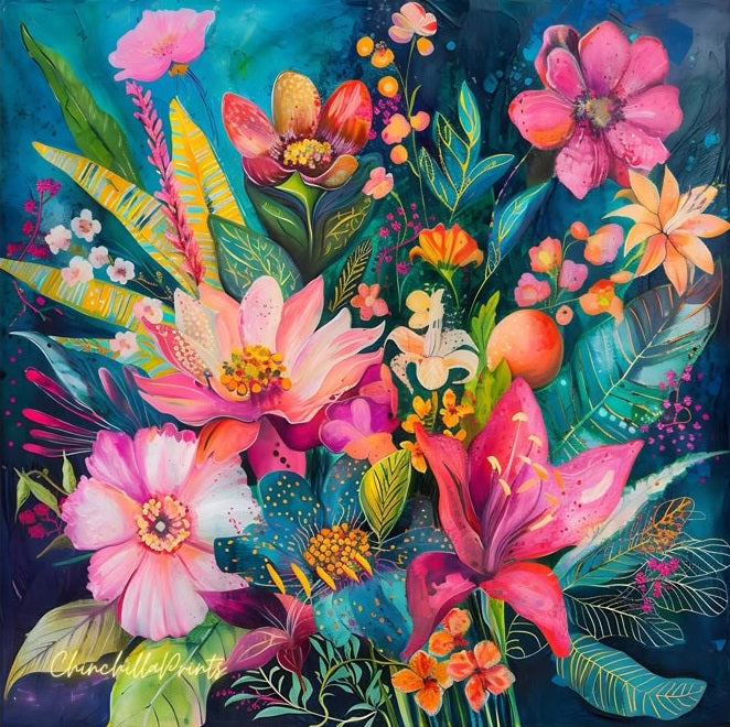 Paint by Numbers Kit Flowers