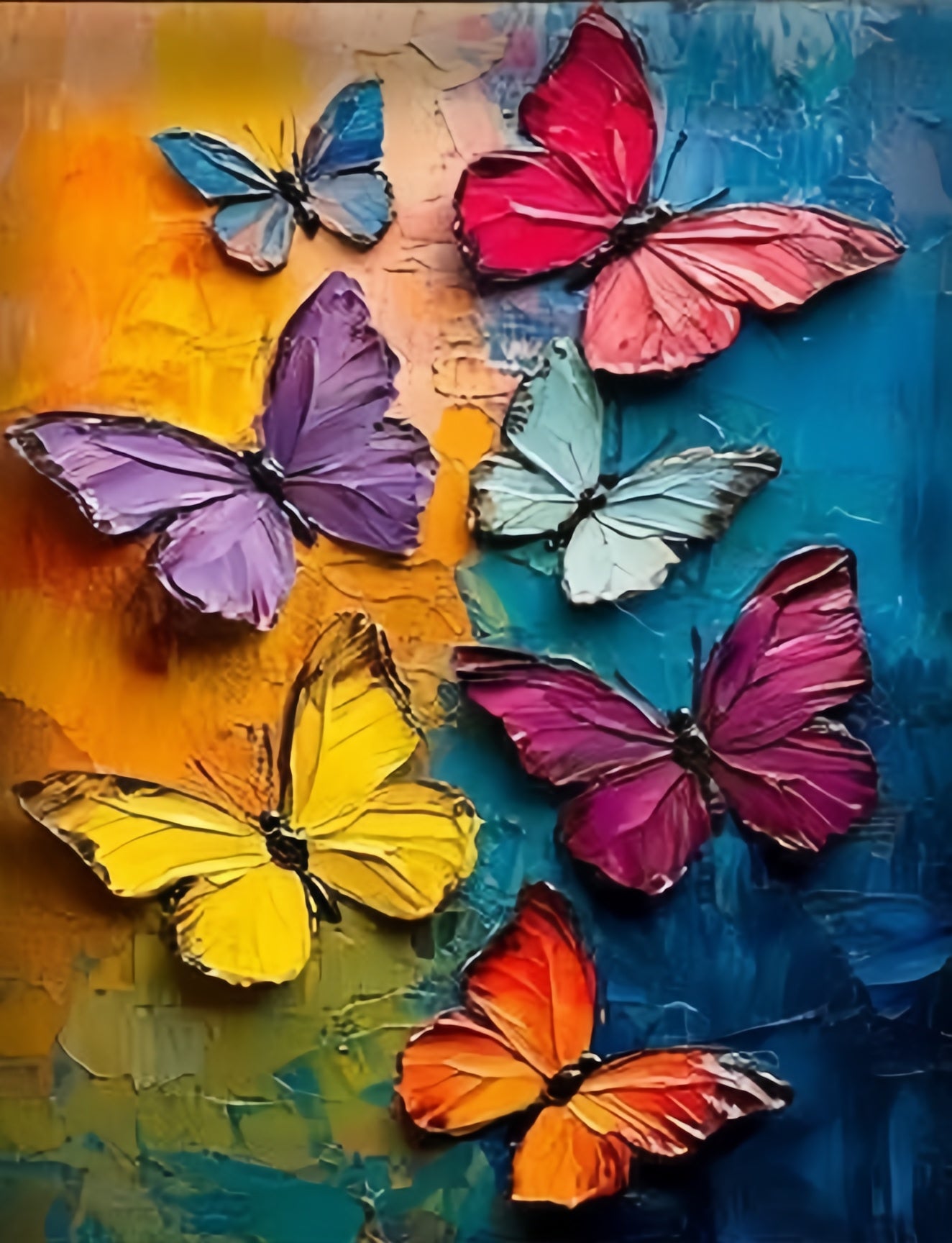 Paint by Numbers Kit Butterflies