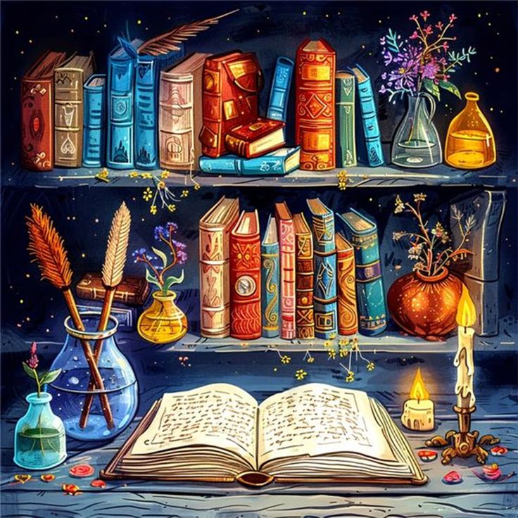 Paint by Numbers Kit Bookshelf