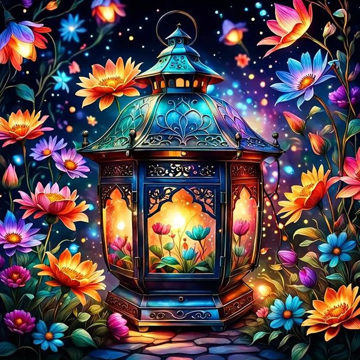 Paint by Numbers Kit Fantasy Lantern