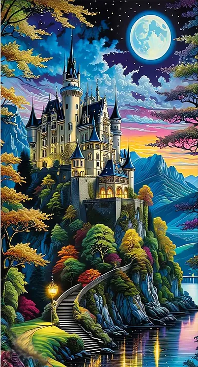 Paint by Numbers Kit Beautiful Castle
