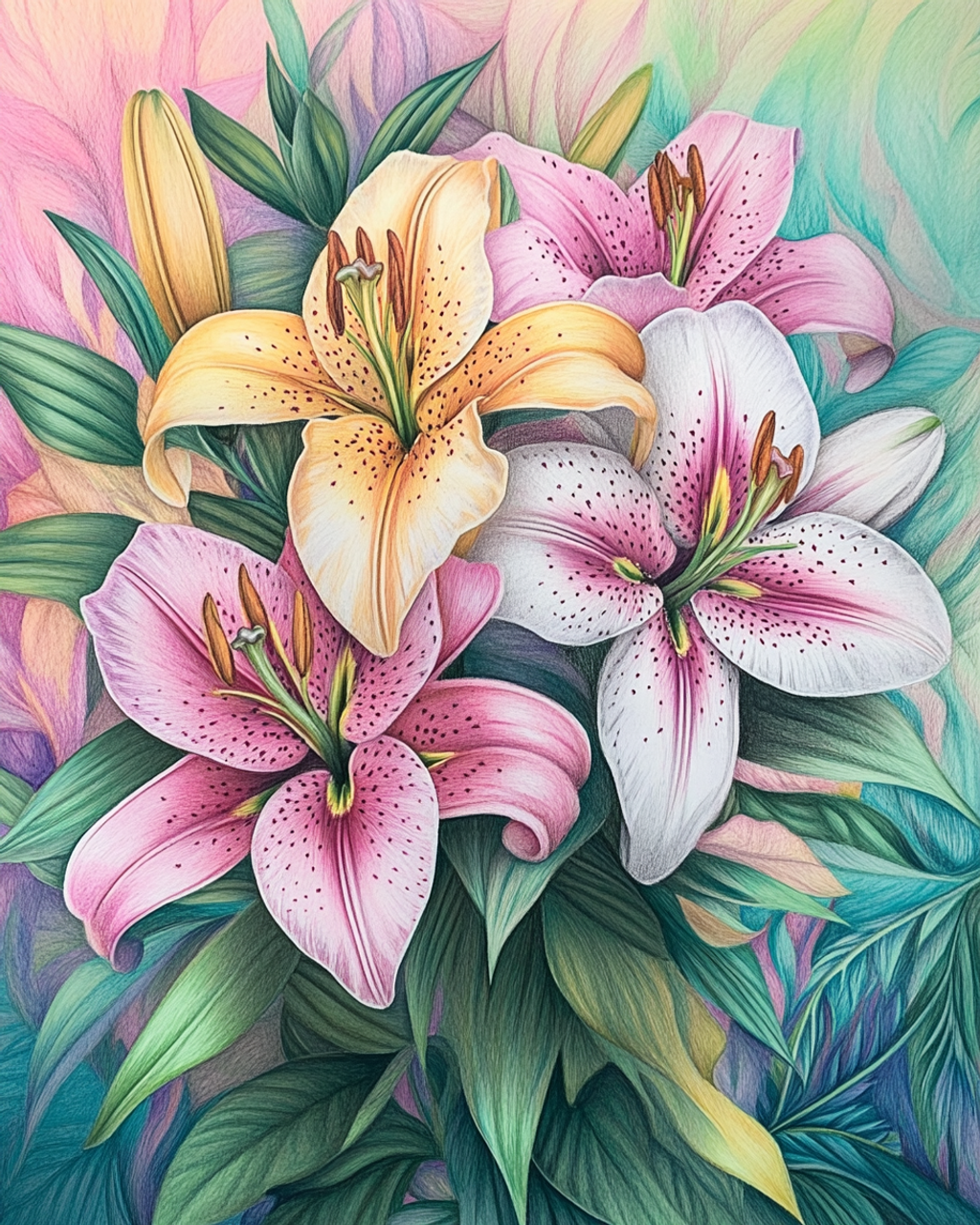 Paint by Numbers Kit Flowers