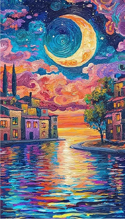 Paint by Numbers Kit Abstract Landscape