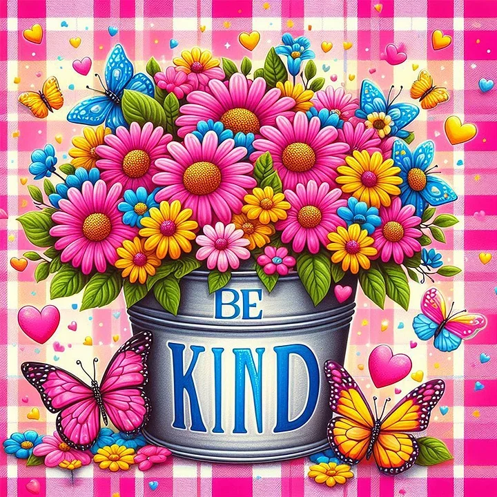 Paint by Numbers Kit Be Kind