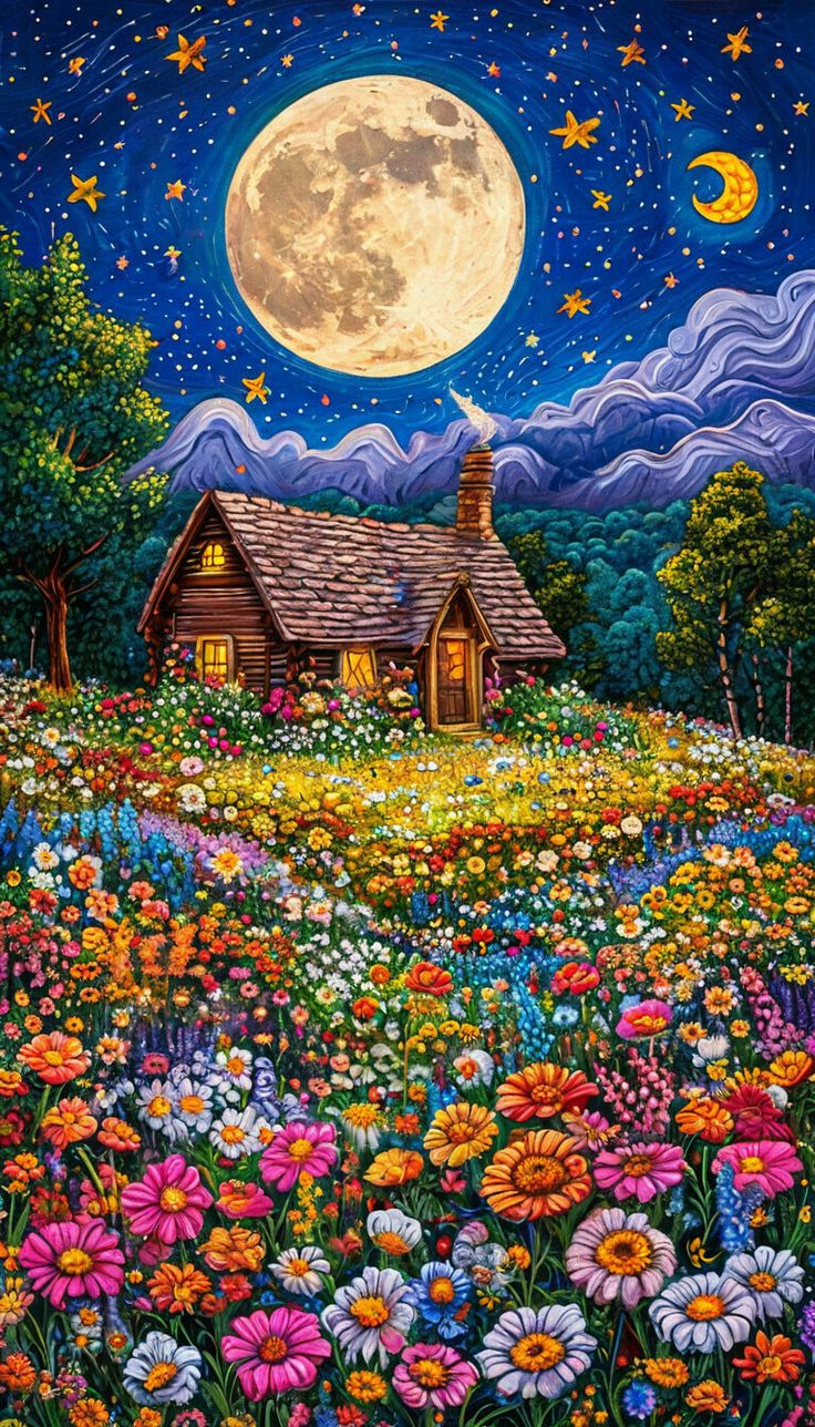 Paint by Numbers Kit Garden Cabin